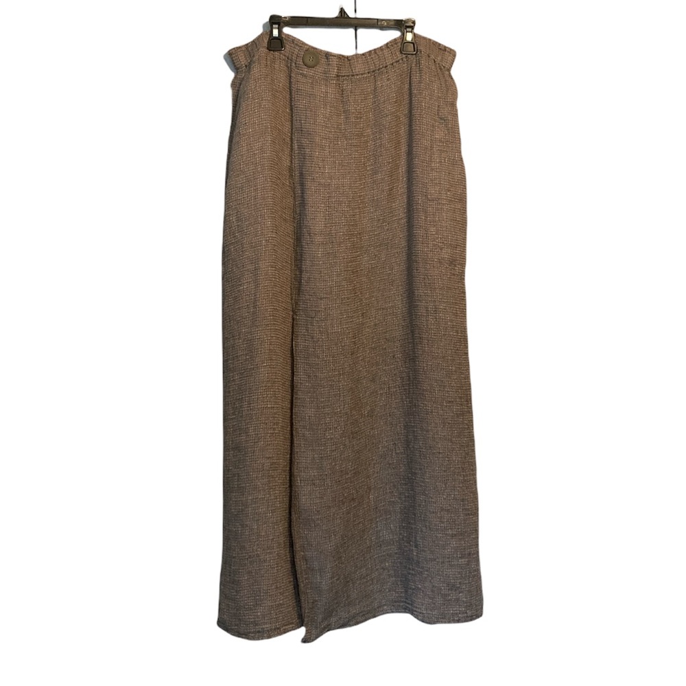 Vintage Flax by Jeanne Englehart Linen Maxi Skirt Size L